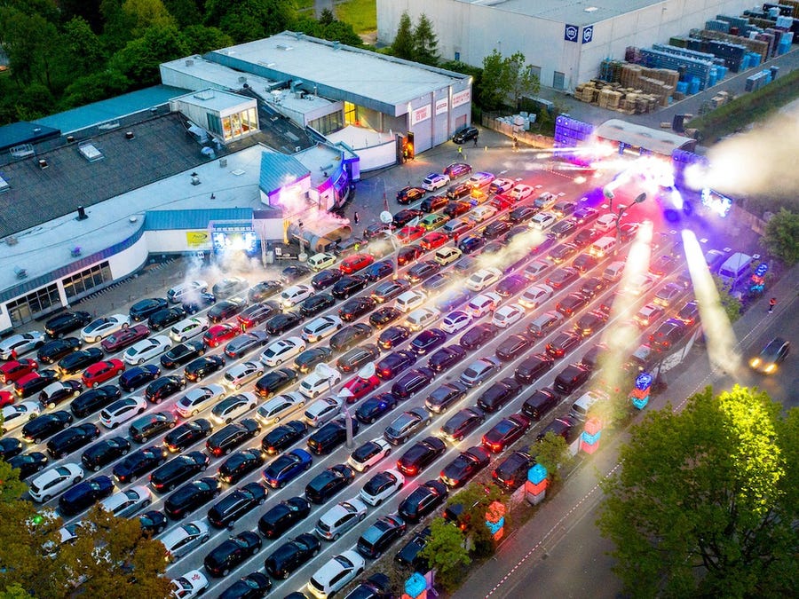 Drive in Concert parking lot