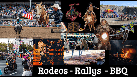 rodeos and rallys