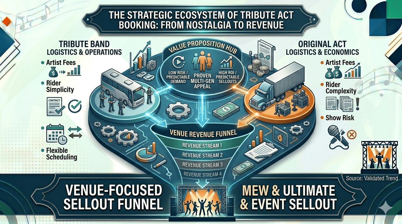 tribute band booking business ecossytem