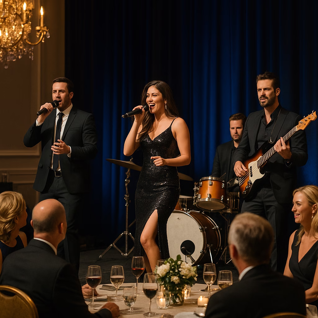 entertainers at gala dinner