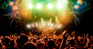 corporate event attendees enjoying entertainment